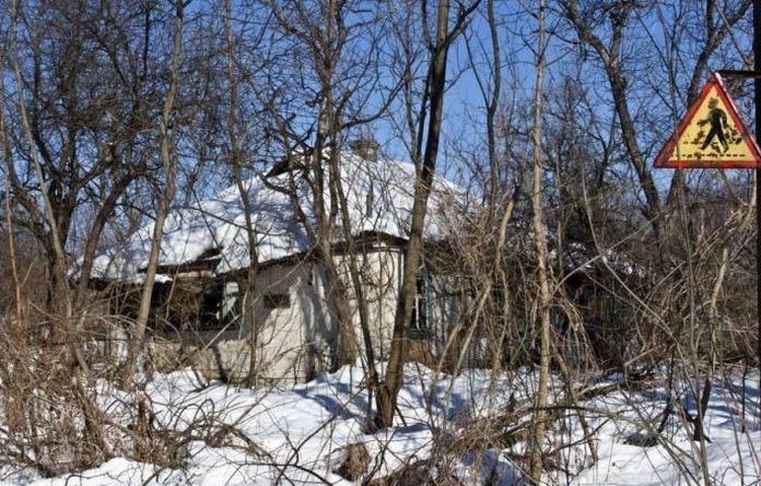 Chernobyl in winter, Pripyat, Kiev Oblast, Ukraine