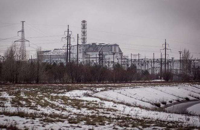 Chernobyl in winter, Pripyat, Kiev Oblast, Ukraine