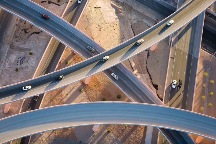 bird's-eye view aerial landscape photography