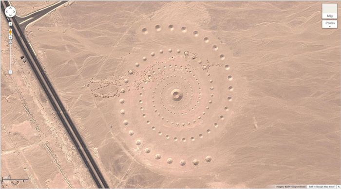 Interesting places on Google Earth