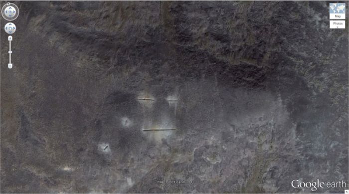 Interesting places on Google Earth