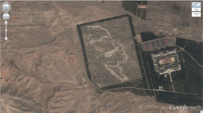 Interesting places on Google Earth