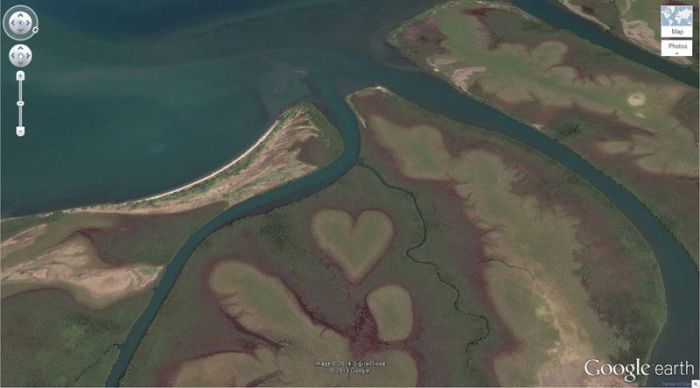 Interesting places on Google Earth