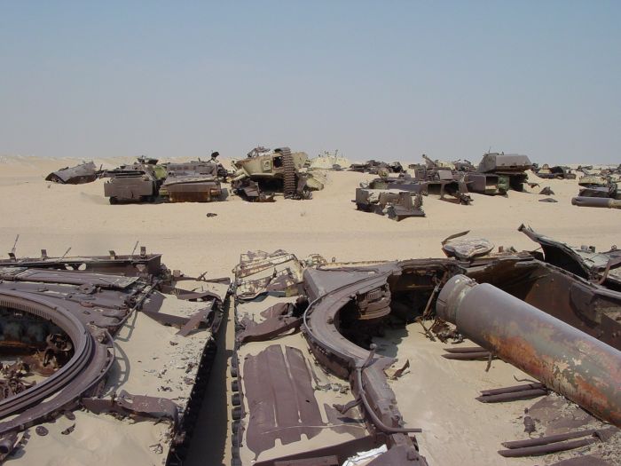 Highway of Death tank graveyard, Highway 80, Kuwait City, Kuwait