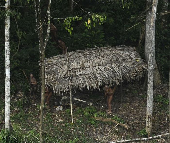 Lost uncontacted tribe, Alto Tarauacá, Acre state, Brazil