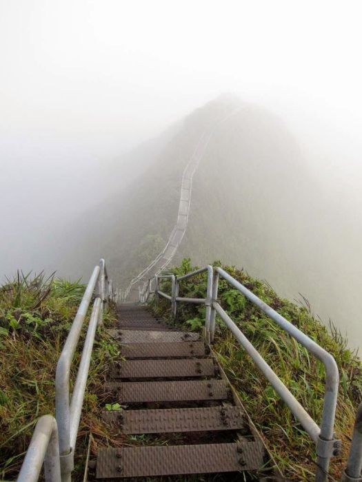 Stairway to Heaven, Haʻikū Stairs, Oʻahu, Hawaiian Islands, United States