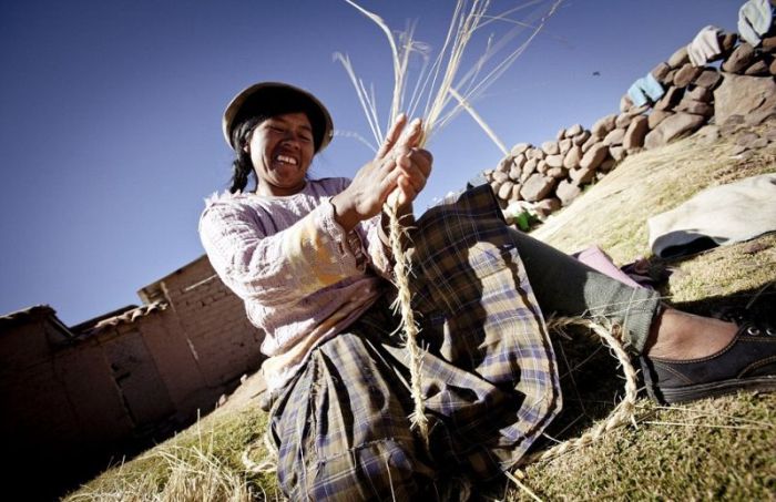 Cusco Inca rope bridge, Apurimac Canyon, Cuzco Province, Peru