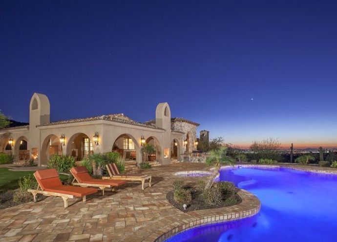 Luxury house at McDowell Mountains, Scottsdale, Maricopa County, Arizona