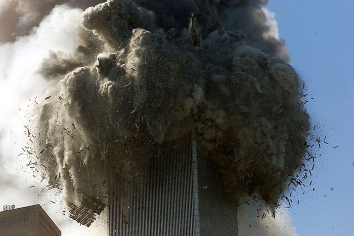 History: Collapse of the World Trade Center, September 11, 2001, Lower Manhattan, New York City, United States