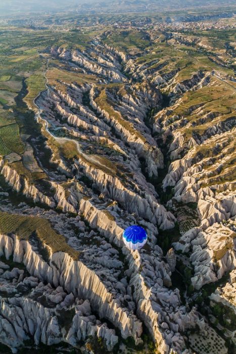 bird's-eye view aerial landscape photography