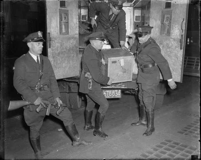 History: Boston Police, Behind the Badge, 1930s, Boston, Massachusetts, United States