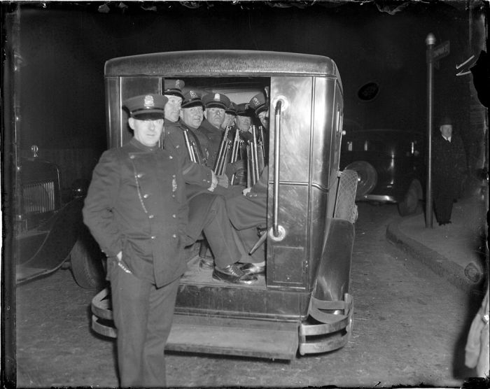 History: Boston Police, Behind the Badge, 1930s, Boston, Massachusetts, United States