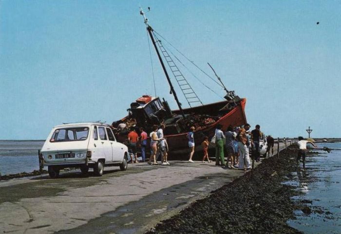 Le Passage de Gois ou Gôa, Île de Noirmoutier, Beauvoir-sur-Mer, Vendée, Pays de la Loire, France, Atlantic Ocean