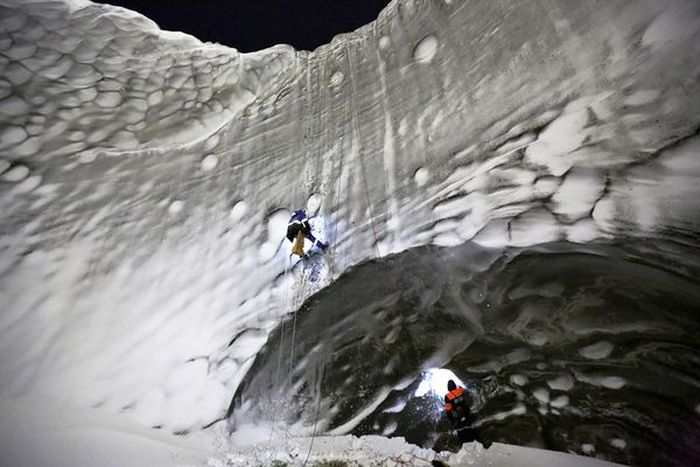 Yamal crater, Yamal Peninsula, Siberia, Russia