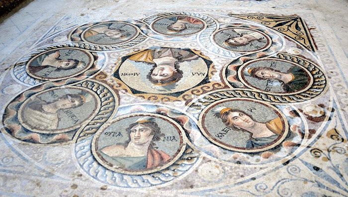 Mosaic excavations, Zeugma Mosaic Museum, Commagene, Gaziantep Province, Turkey