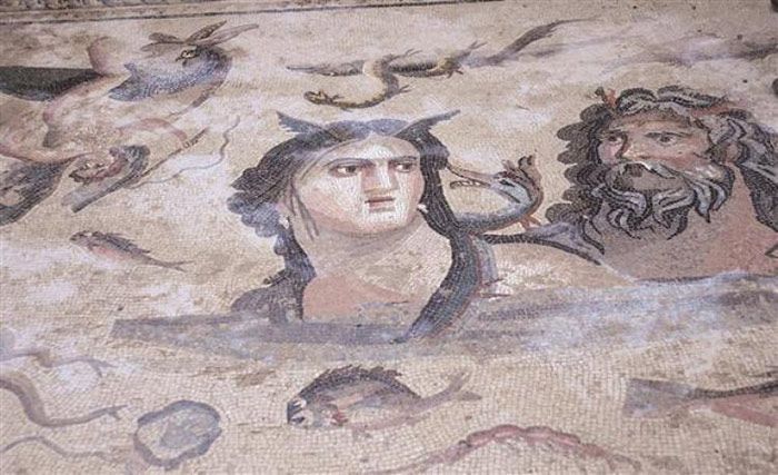 Mosaic excavations, Zeugma Mosaic Museum, Commagene, Gaziantep Province, Turkey