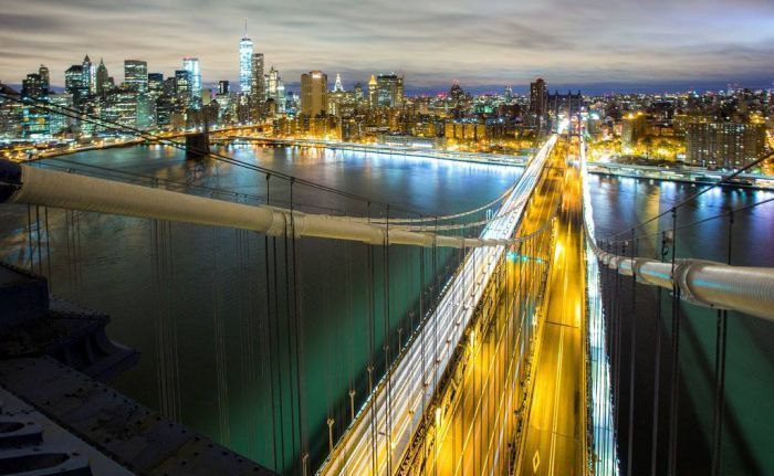 Bird's-eye view of New York City, United States