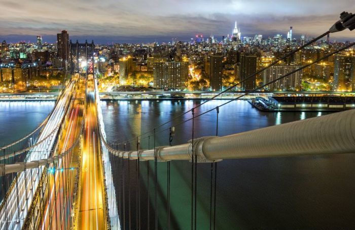 Bird's-eye view of New York City, United States