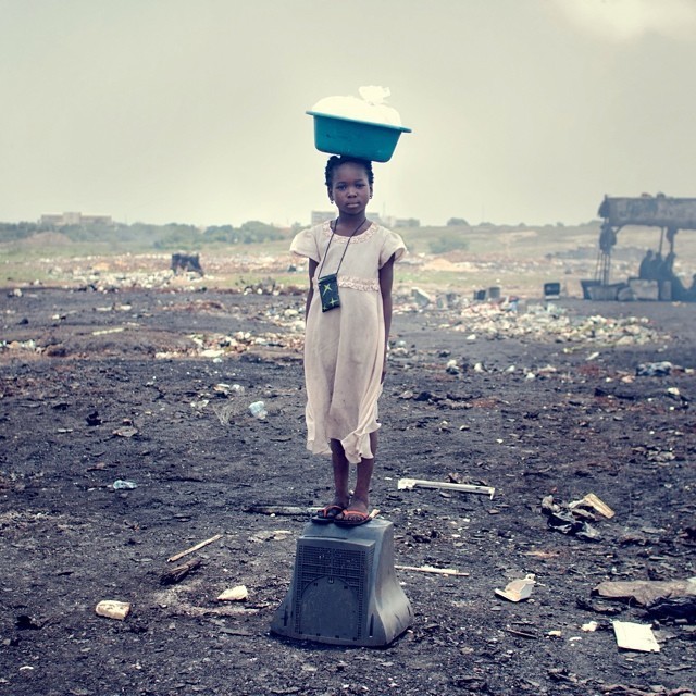 Graveyard for dead computers, Agbogbloshie, Accra, Ghana