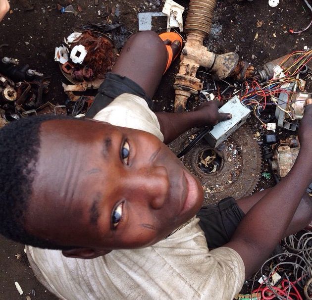 Graveyard for dead computers, Agbogbloshie, Accra, Ghana