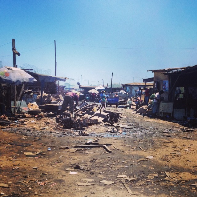 Graveyard for dead computers, Agbogbloshie, Accra, Ghana