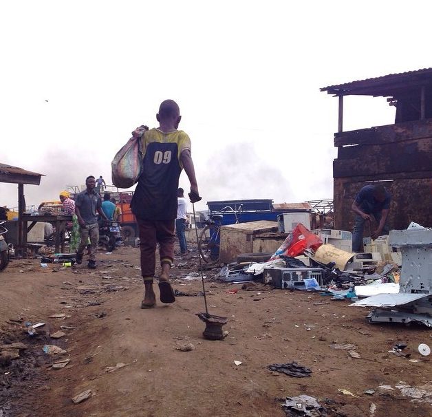 Graveyard for dead computers, Agbogbloshie, Accra, Ghana