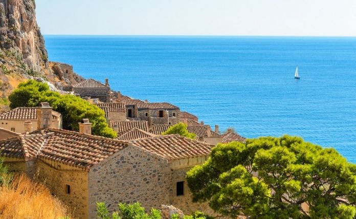 Monemvasia town, Peloponnese, Laconia, Greece