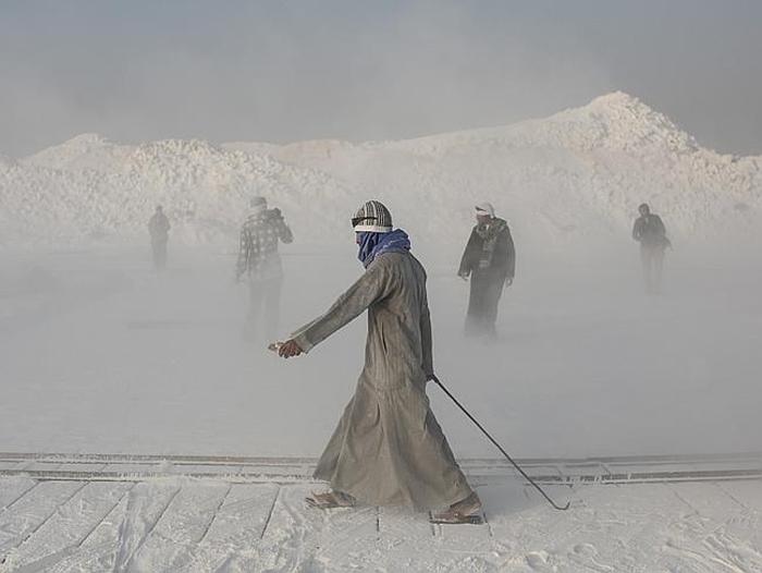 Limestone quarry, Minya, Egypt