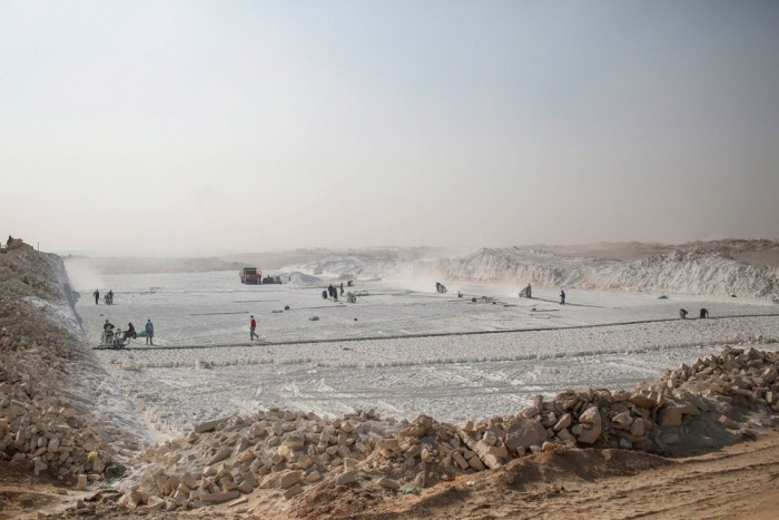 Limestone quarry, Minya, Egypt