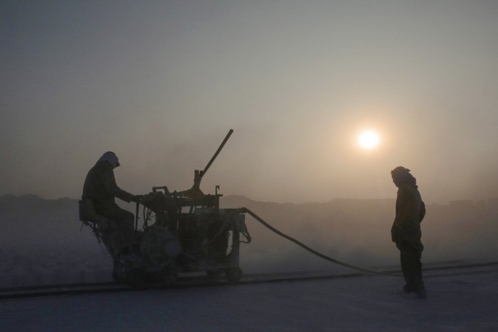 Limestone quarry, Minya, Egypt