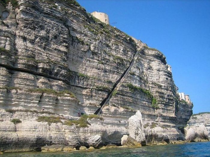 The Staircase of The King of Aragon, Bonifacio, Corsica, France