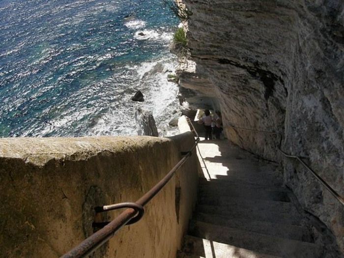 The Staircase of The King of Aragon, Bonifacio, Corsica, France