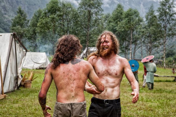 Viking market, Gudvangen, Aurland, Sogn og Fjordane, Norway