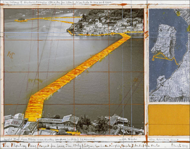 Floating piers, Lake Iseo, Lombardy, Italy