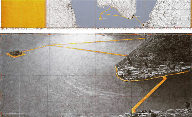 Floating piers, Lake Iseo, Lombardy, Italy