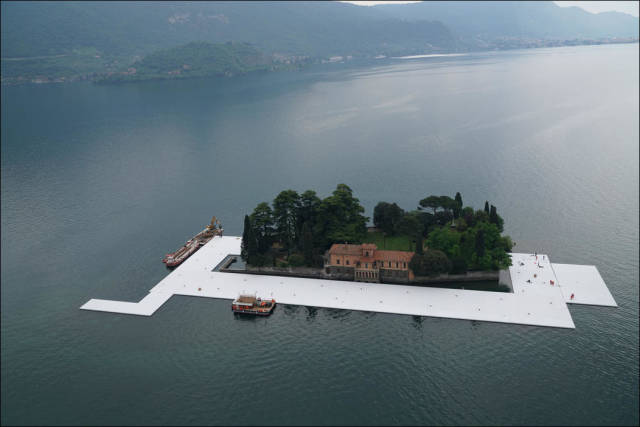 Floating piers, Lake Iseo, Lombardy, Italy