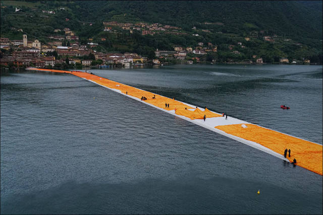 Floating piers, Lake Iseo, Lombardy, Italy