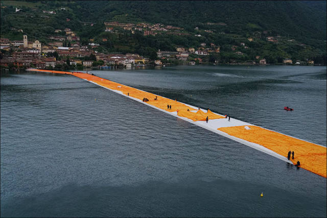 Floating piers, Lake Iseo, Lombardy, Italy