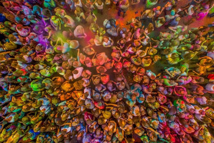 bird's-eye view aerial landscape photography