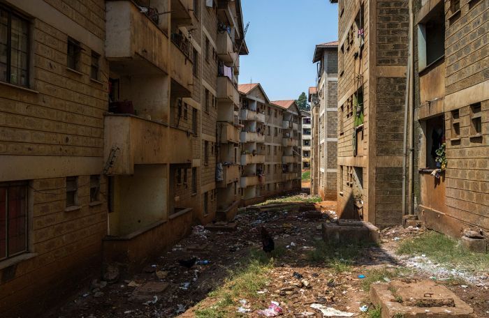 Kibera urban slum, Nairobi, Kenya