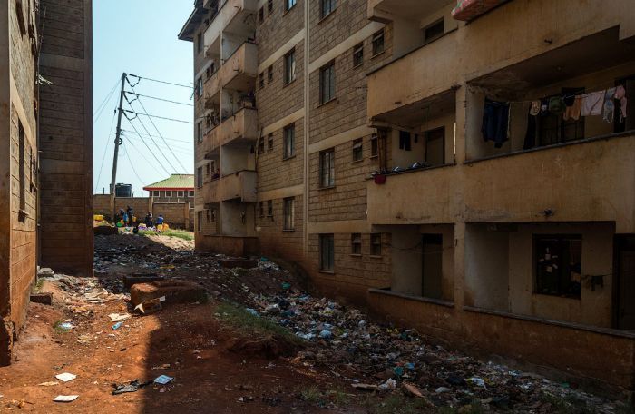 Kibera urban slum, Nairobi, Kenya