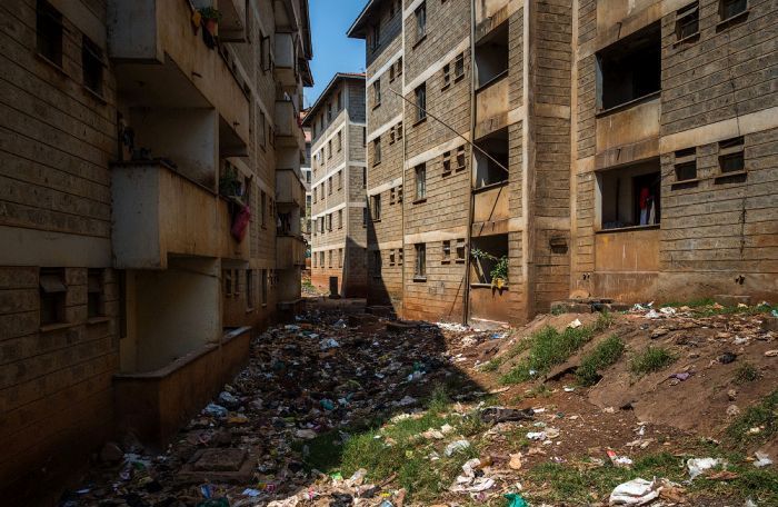 Kibera urban slum, Nairobi, Kenya