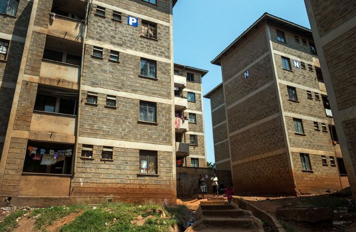 Kibera urban slum, Nairobi, Kenya