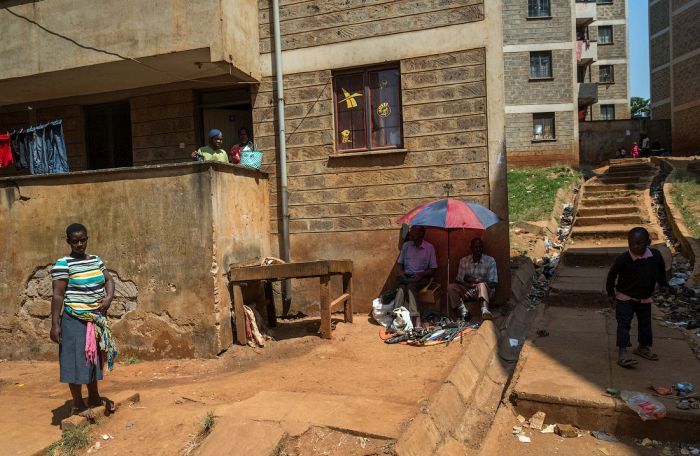 Kibera urban slum, Nairobi, Kenya
