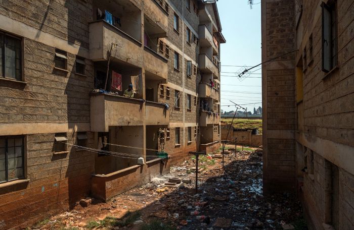 Kibera urban slum, Nairobi, Kenya