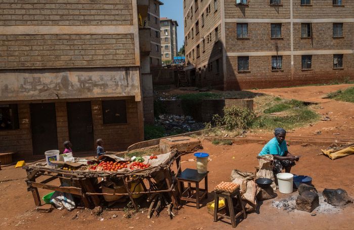 Kibera urban slum, Nairobi, Kenya