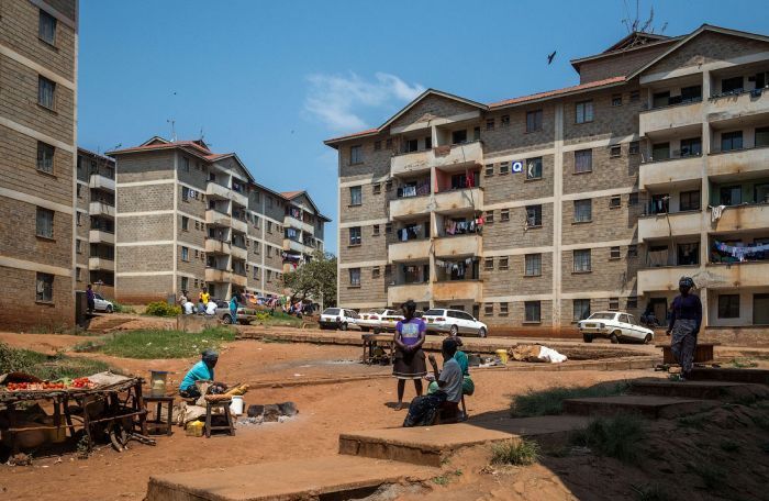 Kibera urban slum, Nairobi, Kenya