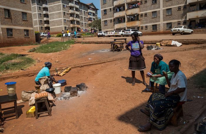 Kibera urban slum, Nairobi, Kenya