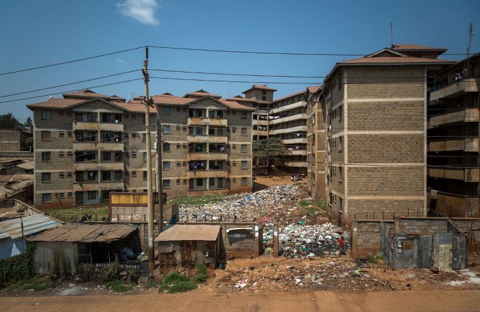 Kibera urban slum, Nairobi, Kenya