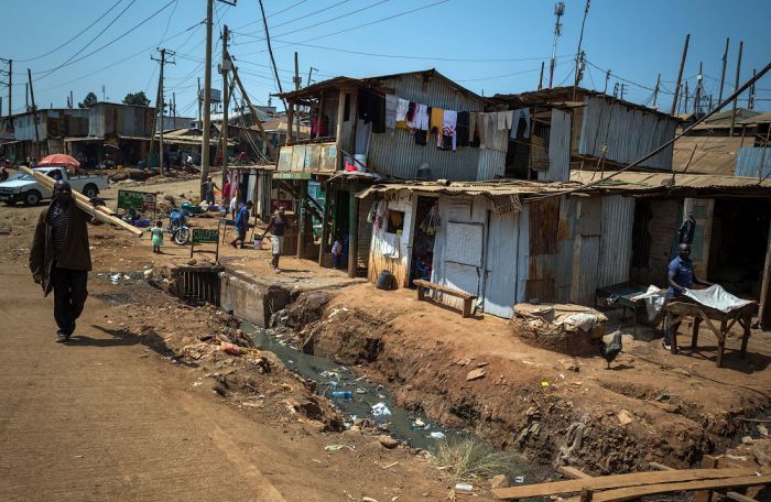 Kibera urban slum, Nairobi, Kenya